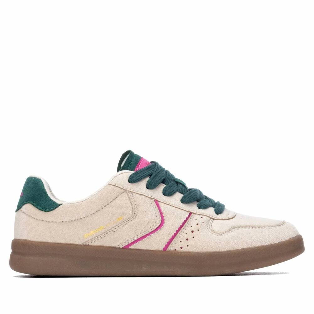 NEW REFRESH women's casual suede sneakers in beige